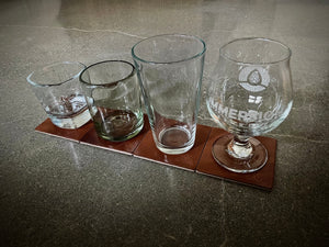 North of Zion smith coaster set with various glasses